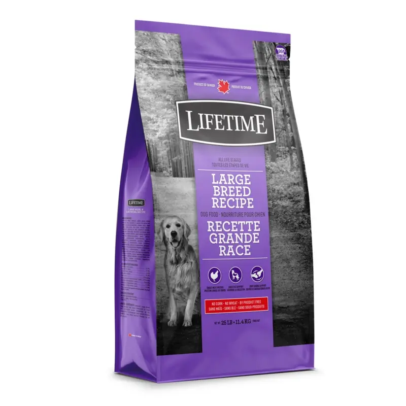 LIFETIME CHICKEN & OATMEAL LARGE BREED DOG DRY FOOD