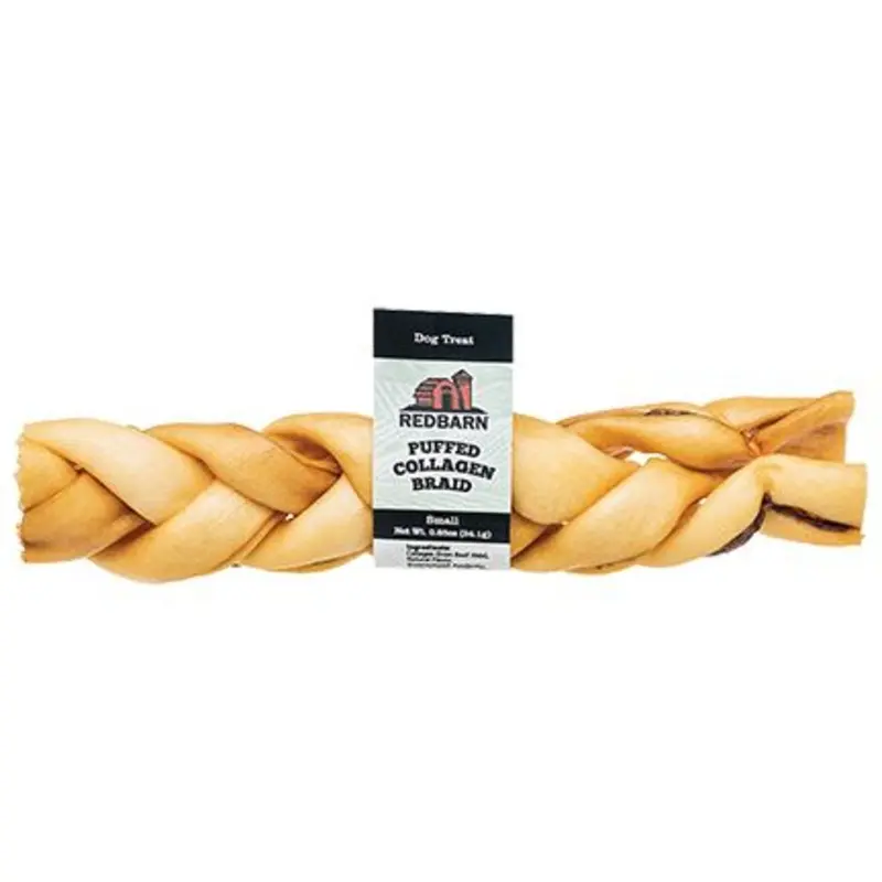 Red Barn Puffed Collagen Braid Dog