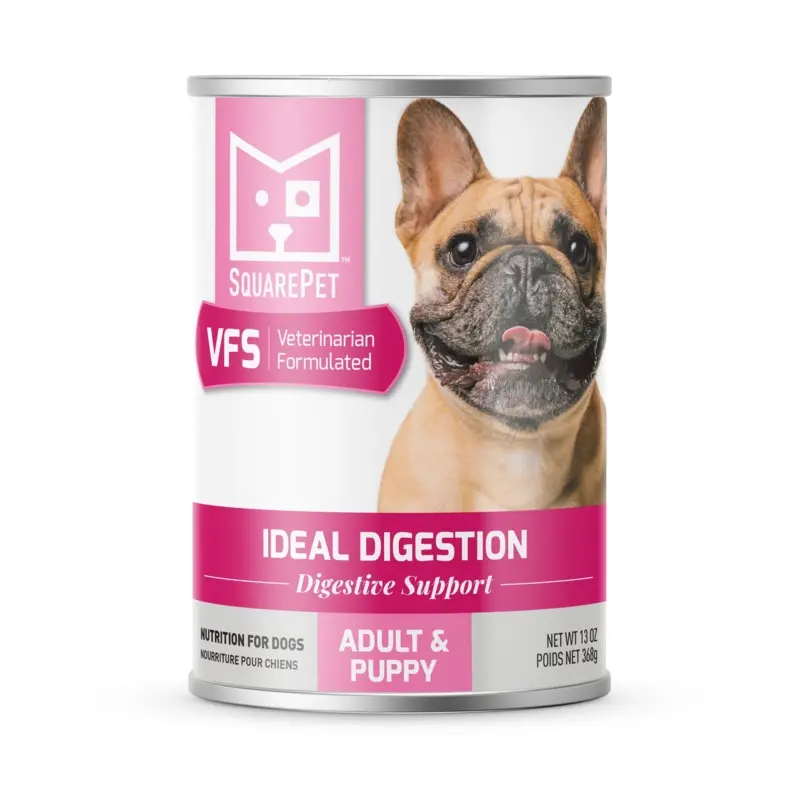 SQUARE PET VFS CANS IDEAL DIGESTION FORMULA DOG WET FOOD