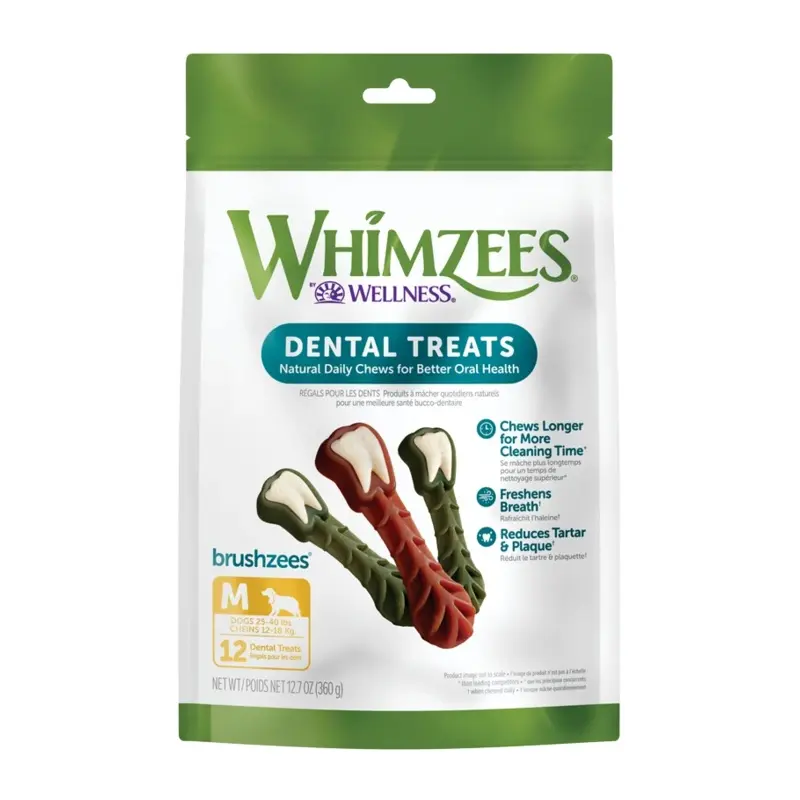 WHIMZEES DENTAL POUCHES - BRUSHZEES