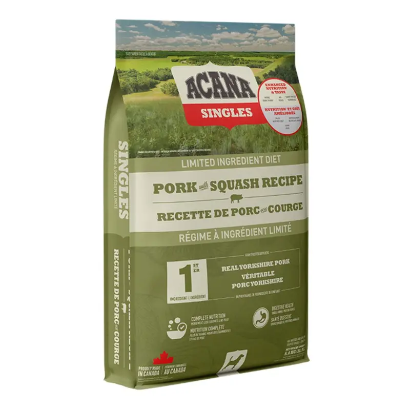 ACANA LID PORK WITH SQUASH RECIPE DRY FOOD