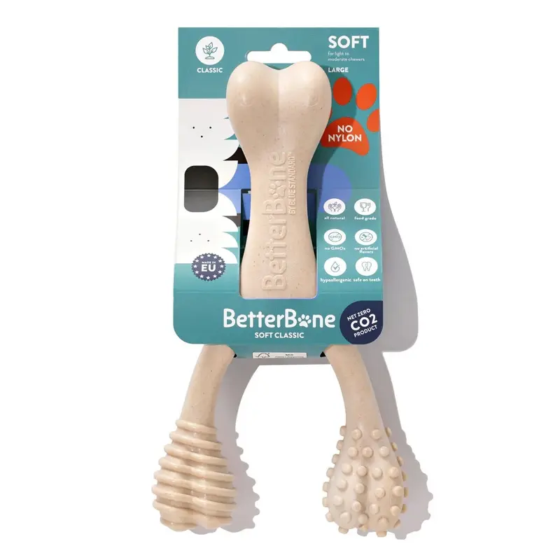 BETTERBONE DURABILLITY CHEW TOY : SOFT, PERFECT FOR PUPPIES, SENIORS AND GENTLE CHEWERS