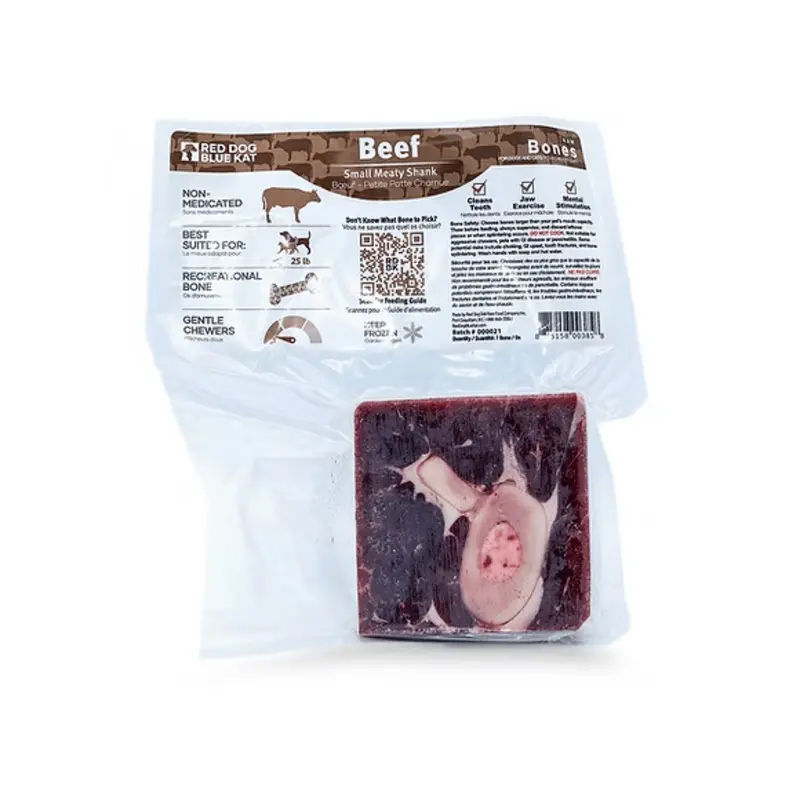 RED DOG BLUE KAT BEEF SHANK FROZEN BONES