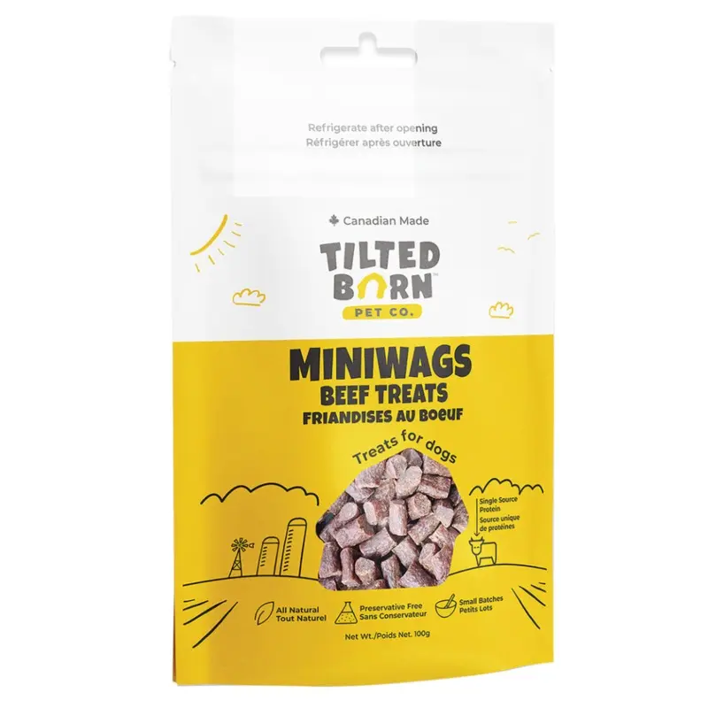 TILTED BARN MINIWAGS - CANADIAN BEEF DOG TREATS