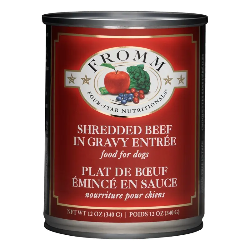 FROMM FOUR STAR SHREDDED BEEF IN GRAVY ENTRE DOG FOOD