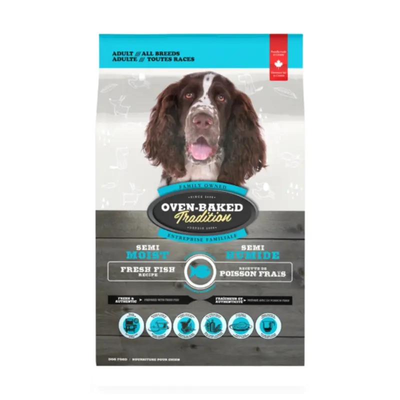 OVEN BAKED TRADITION DOG FOOD SEMI-MOIST FOOD FOR ALL BREED ADULT DOGS  FISH