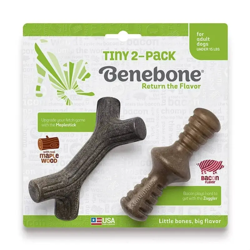 BENEBONE PUPPY MAPLESTICK & ZAGGLER BACON 2pk