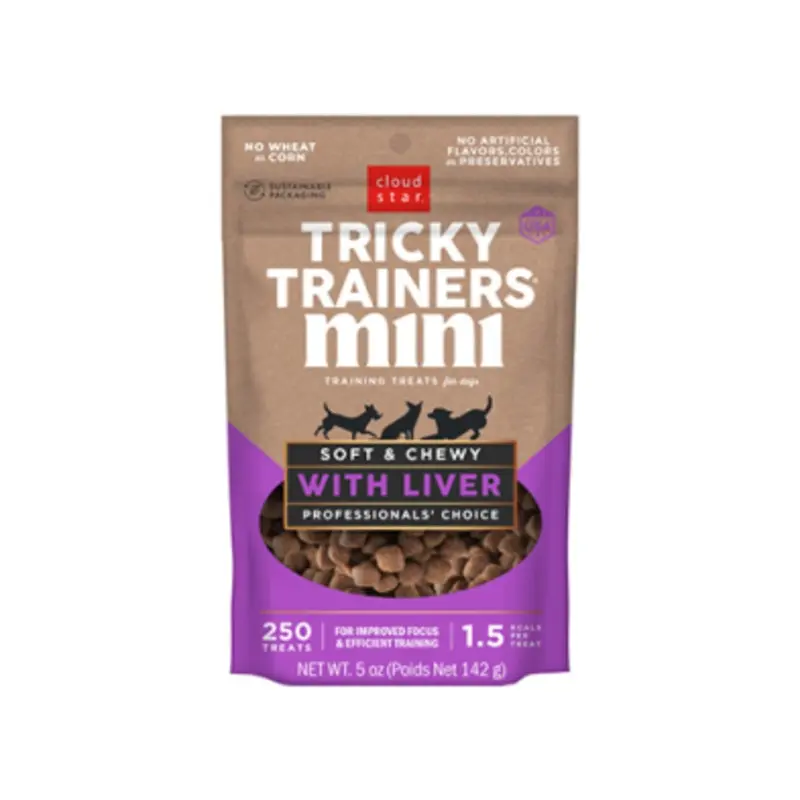 CLOUD STAR TRICKY TRAINERS PUPPY MINI LIVER 5OZ