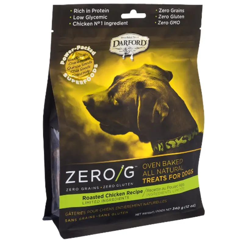 DARFORD ZERO/G ROASTED MINI CHICKEN DOG TREATS