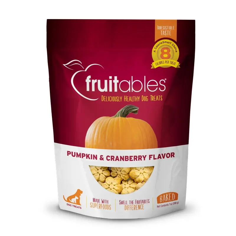 FRUITABLES PUMPKIN & CRANBERRY DOG TREATS