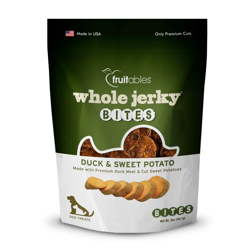 FRUITABLES WHOLE DUCK AND SWEET POTATO JERKY BITES