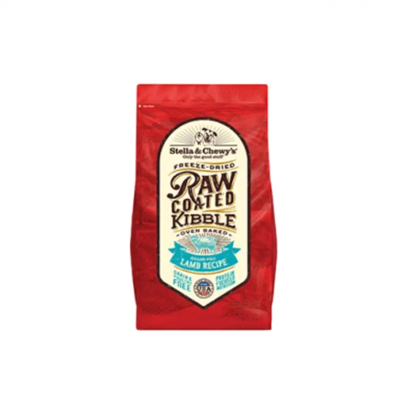 STELLA & CHEWY'S GRASS-FED LAMB RAW COATED KIBBLE DRY DOG FOOD