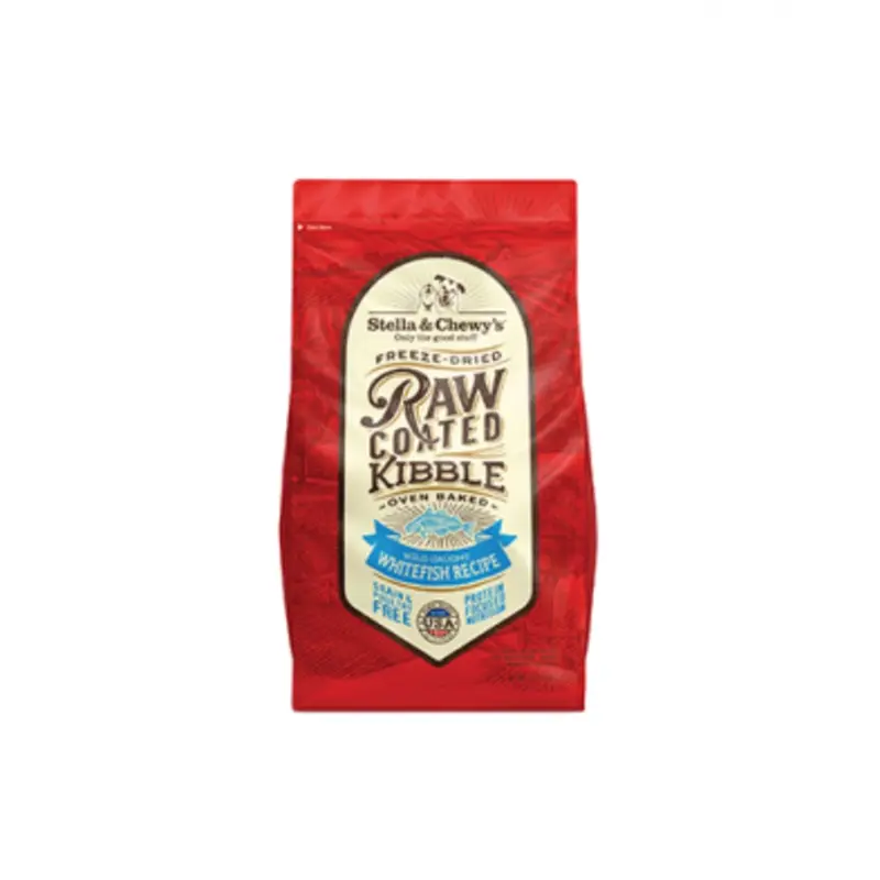 STELLA & CHEWY'S WILD-CAUGHT WHITEFISH RAW COATED KIBBLE DRY DOG FOOD