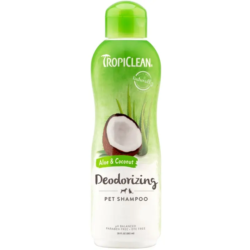 TROPICLEAN ALOE & COCONUT DEODORIZING SHAMPOO