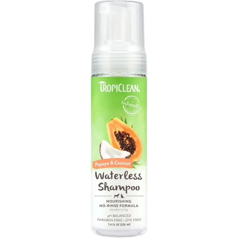 TROPICLEAN PAPAYA & COCONUT WATERLESS SHAMPOO
