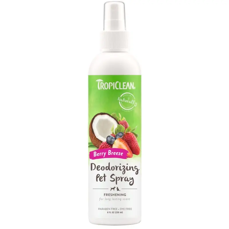 TROPICLEAN BERRY BREEZE DEODORIZING PET SPRAY