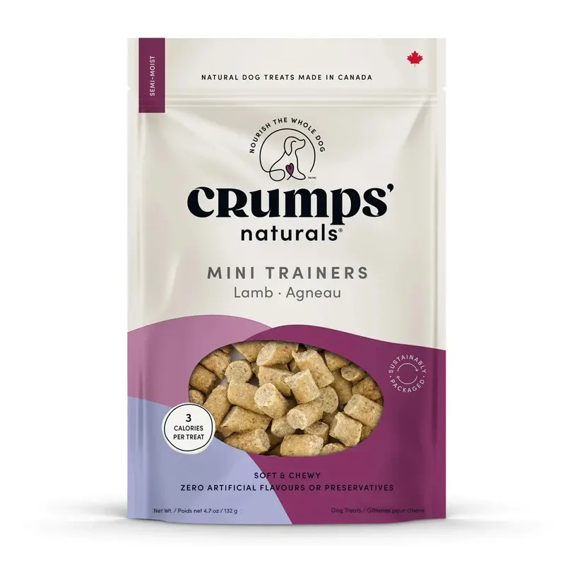 CRUMPS NATURALS LAMB SEMI MOIST MINI TRAINER DOG TREATS