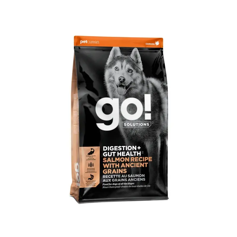GO! SOLUTIONS DIGESTION + GUT HEALTH  SALMON RECIPE WITH ANCIENT GRAINS FOR DOGS