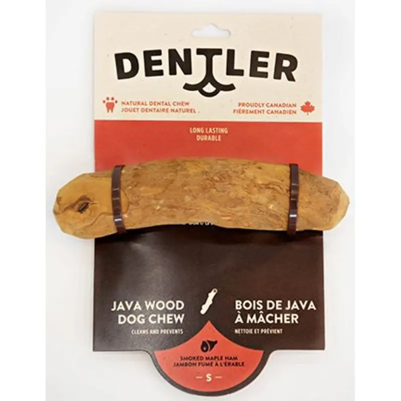 DENTLER JAVA WOOD CHEW SMOKED HAM MAPLE DOG 1PC