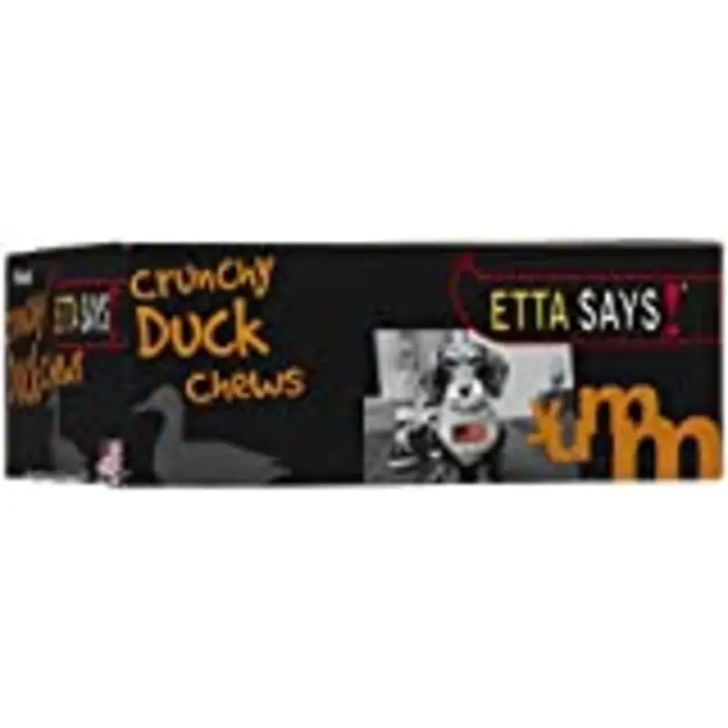 Etta Says! Natural Crunchy Duck Chews Dog Treats, 4"