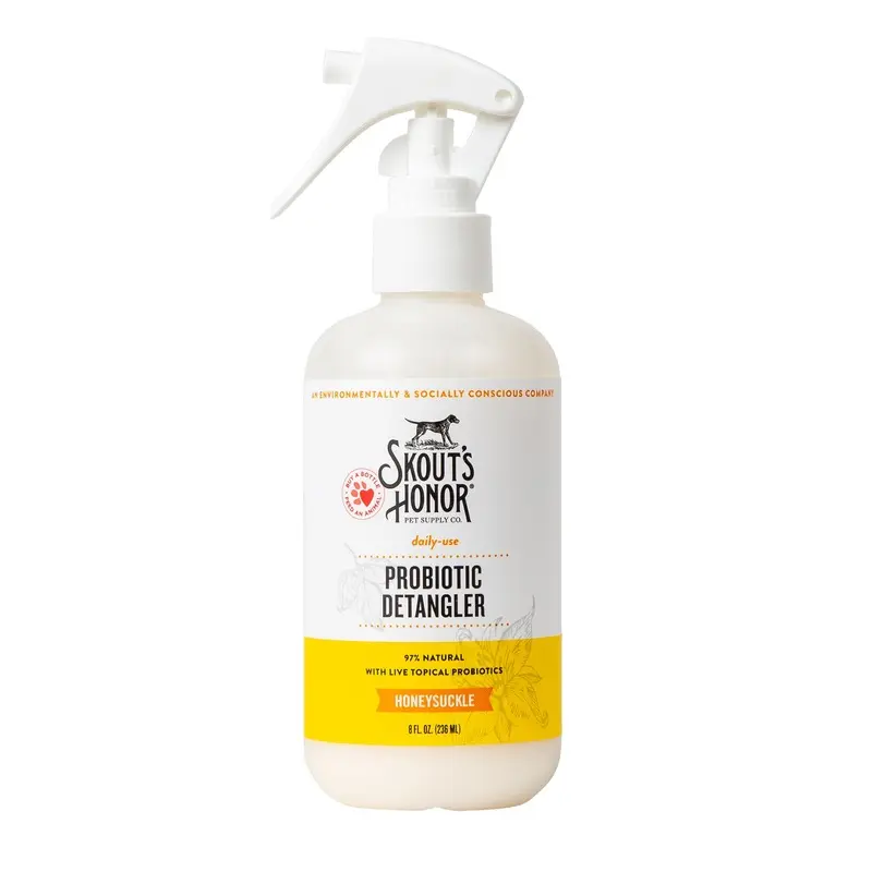 Skout's Honor Probiotic Daily Use Detangler Honeysuckle for Dogs, 8 fl. oz., 8 FZ