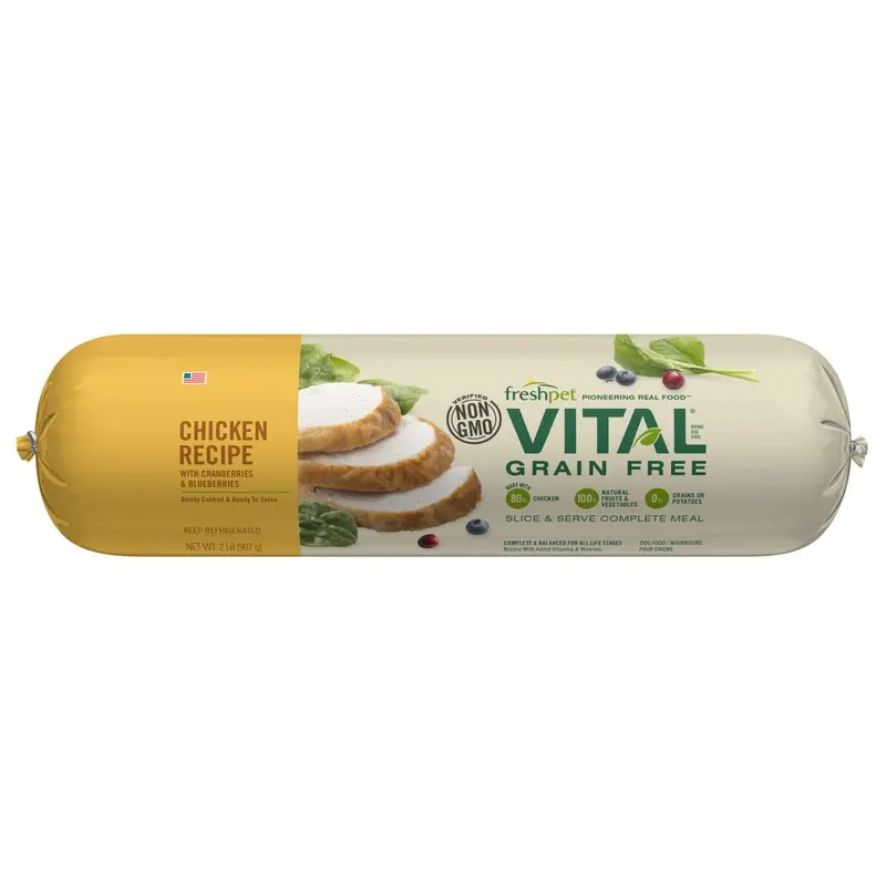 FreshPet Vital Grain Free Roll Chicken 2lb