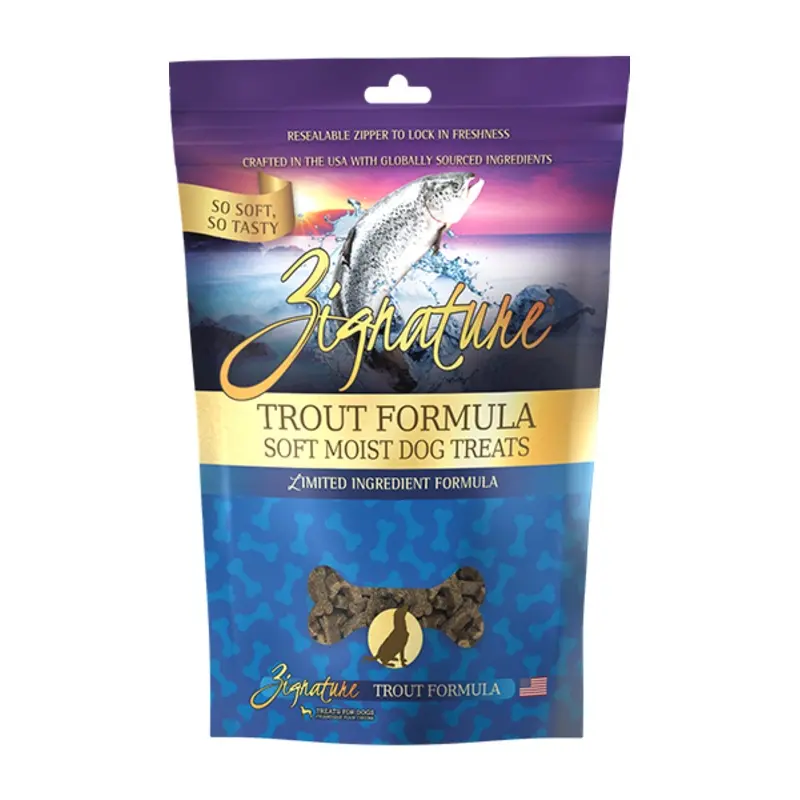 Zignature 4oz Soft Treats Trout