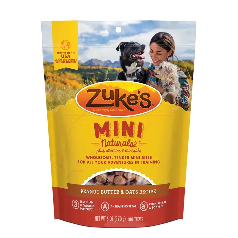 Zuke's Mini Naturals Fresh Peanut Butter Formula Dog Treats  6 Oz