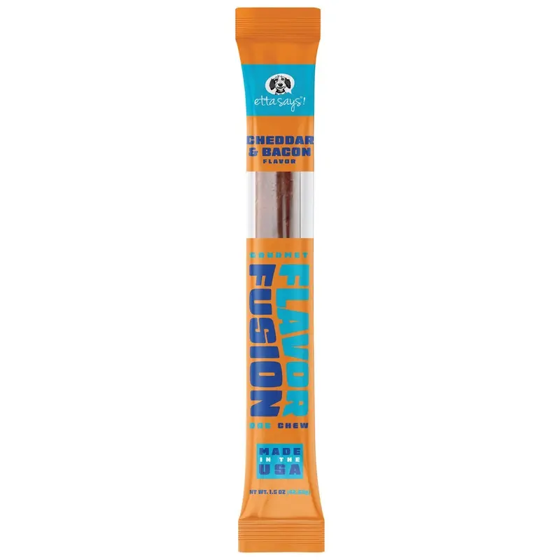 Etta Says! Flavor Fusion Dog Chew Cheese and Bacon 1.5 oz
