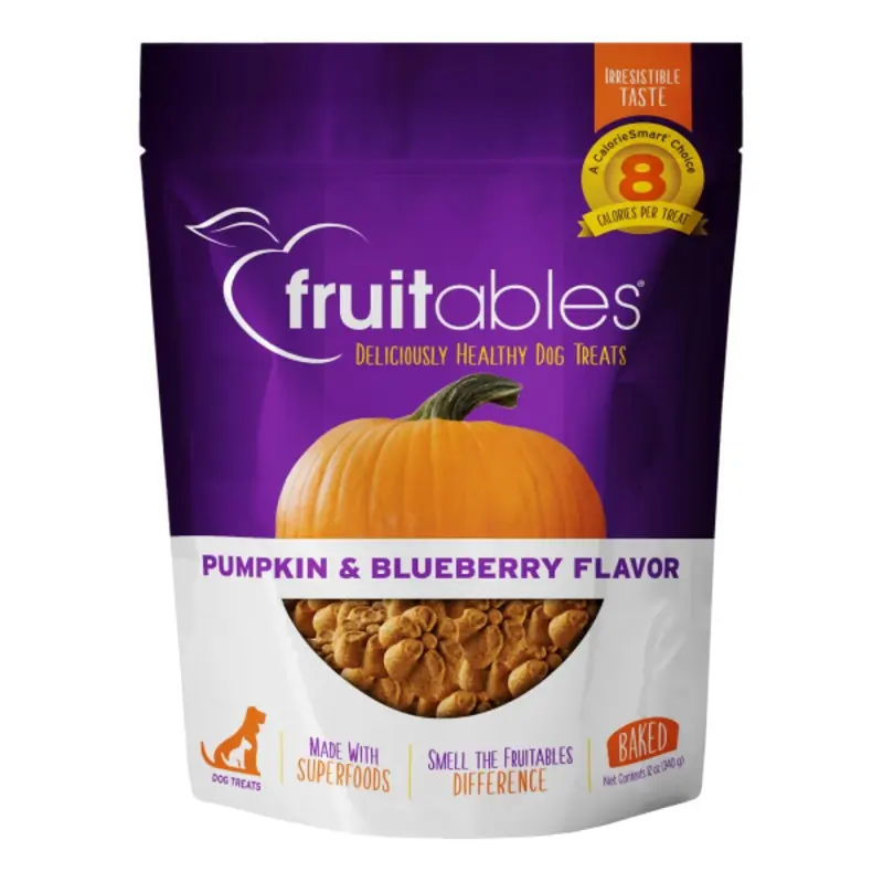 Fruitables Dog Crunchy Treats Pumpkin & Blueberry 12oz