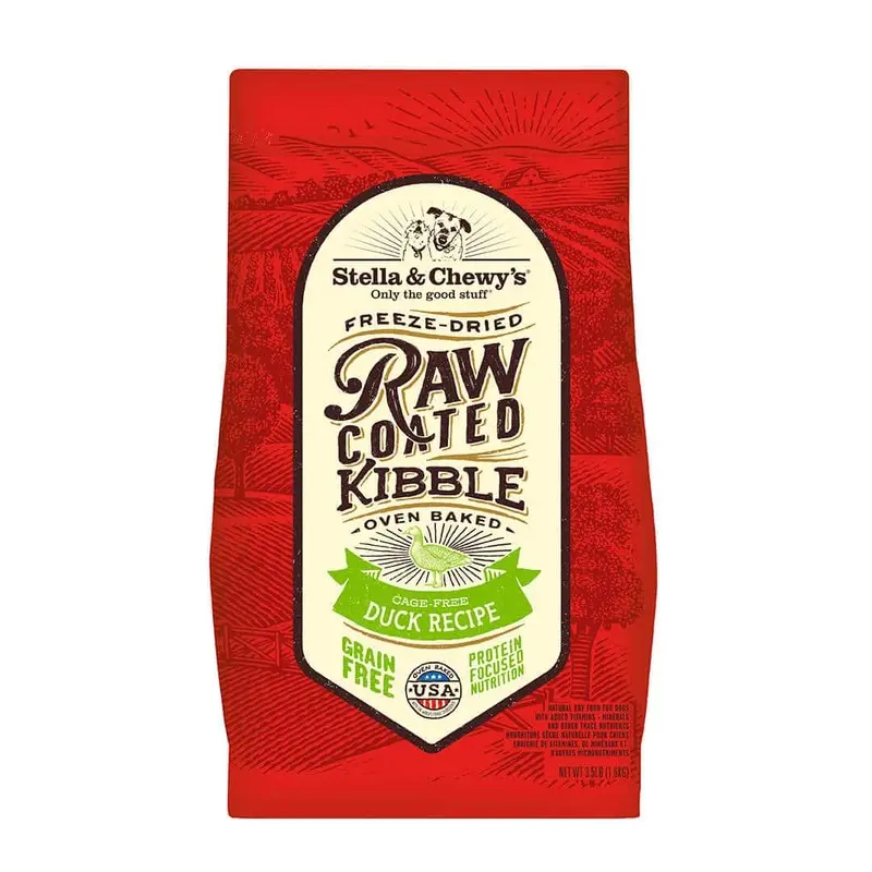 Stella & Chewys Cage-Free Duck Raw Coated Kibble 22lbs