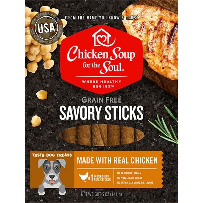 Chicken Soup 5 oz Savory Sticks Chicken Dog Treats Food