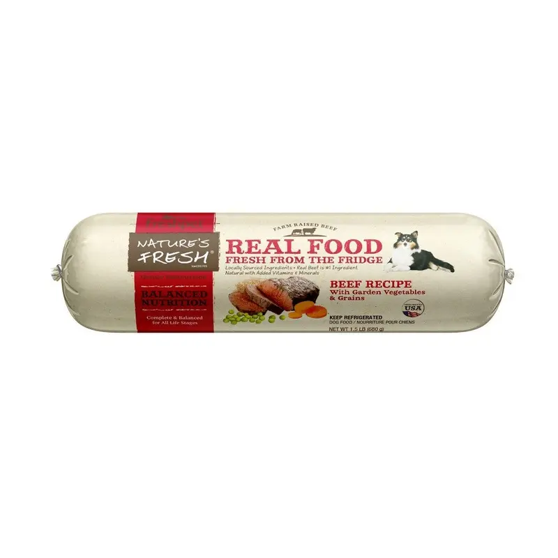 Freshpet Nature's Fresh Roll Beef Recipe Refrigerated Wet Dog Food - 1.5lbs