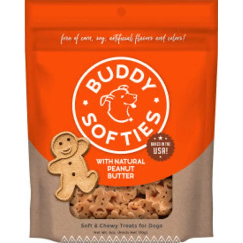 Cloud Star Buddy Biscuits Softies Soft & Chewy Dog Treats, Peanut Butter, 6 oz. Pouch