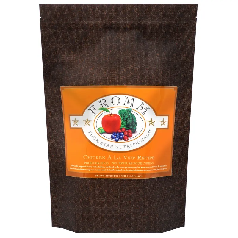 Fromm Four-Star Nutritionals  Chicken  La Veg Recipe Food for Dogs 4 lb