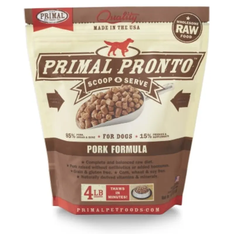 Primal 4lb Pronto Pork Dog