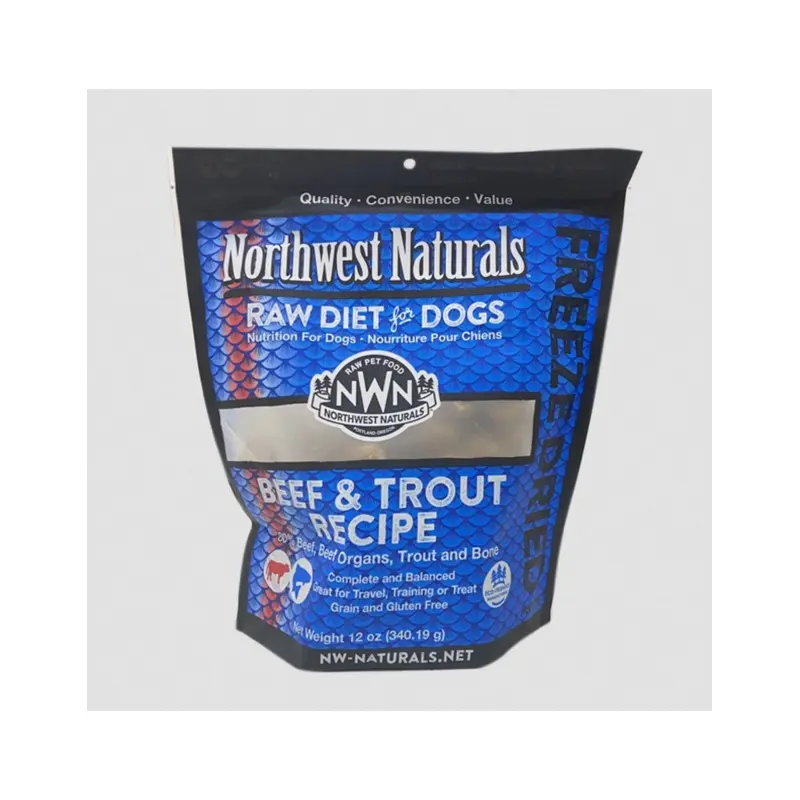 Northwest Naturals Freeze Dried Dog Nuggets Beef & Trout 12 oz