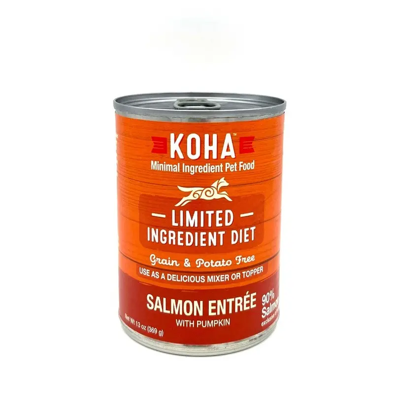 KOHA Canned Dog Food 90% Salmon 13oz