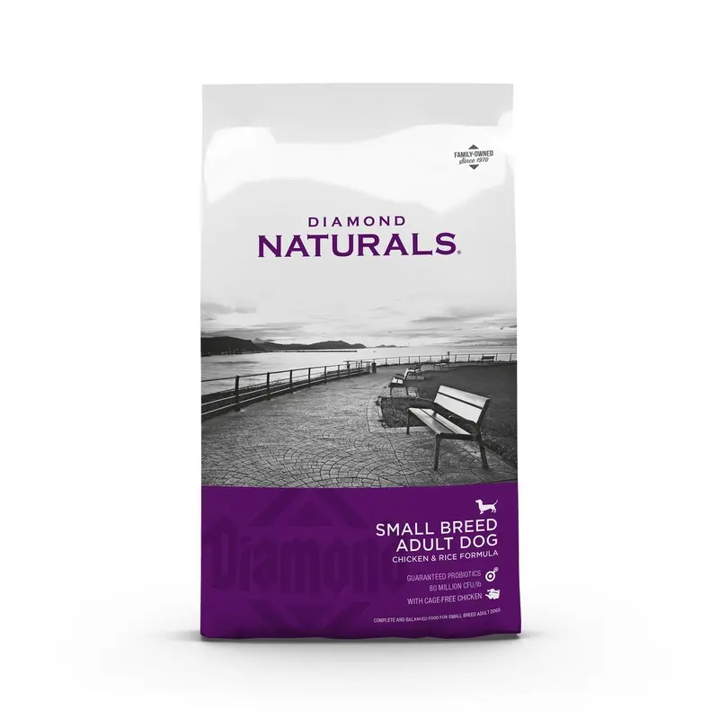 Diamond Naturals Small Breed Chicken & Rice Formula Dry Dog Food, 18 Lb