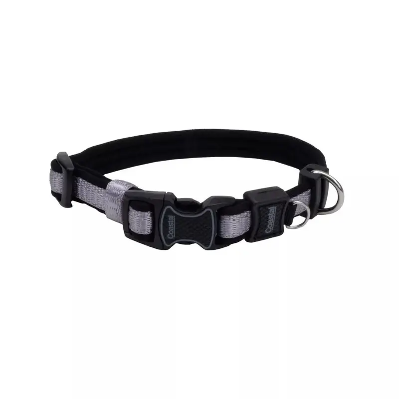 Coastal Inspire 5/8in Wide 10-14in Dog Collar Grey