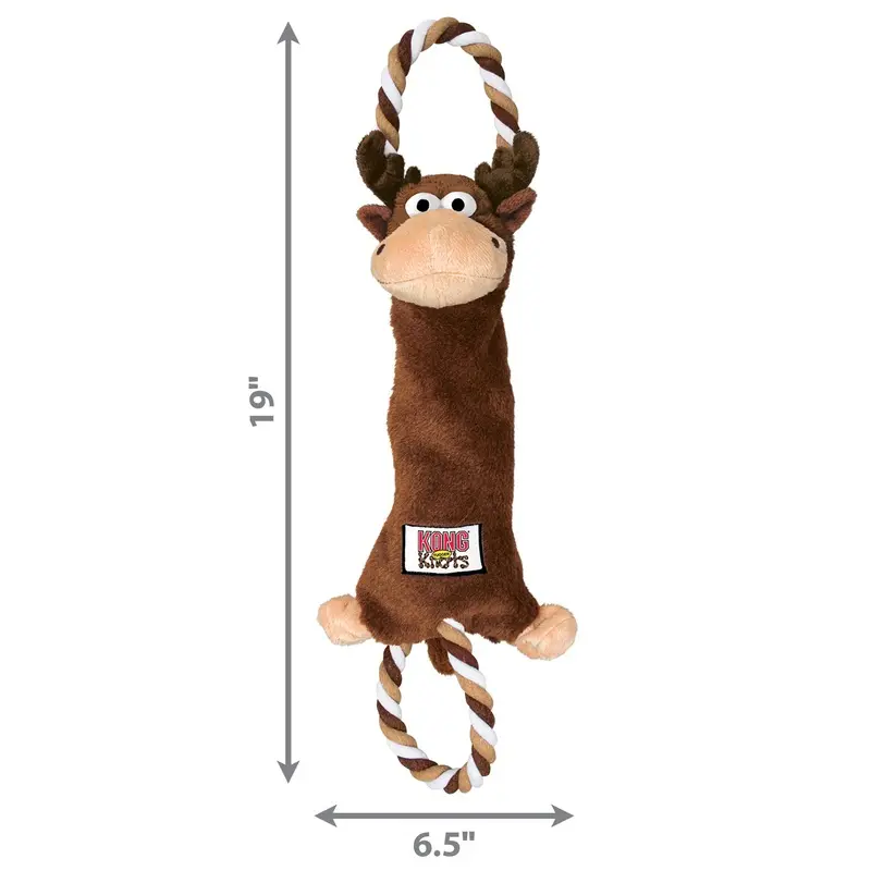 Kong Dog Toy Tugger Knots Moose Large