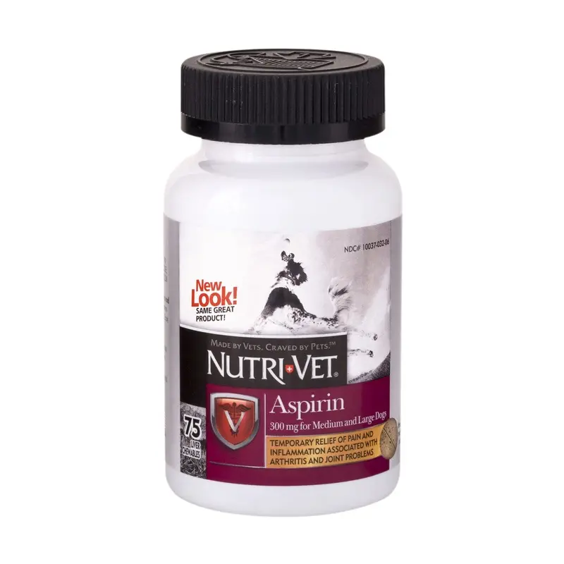 Nutri-Vet Aspirin 300 mg for Medium & Large Dogs  75 Ct