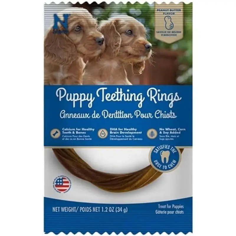 N-Bone Puppy Teething Rings Peanut Butter Flavor