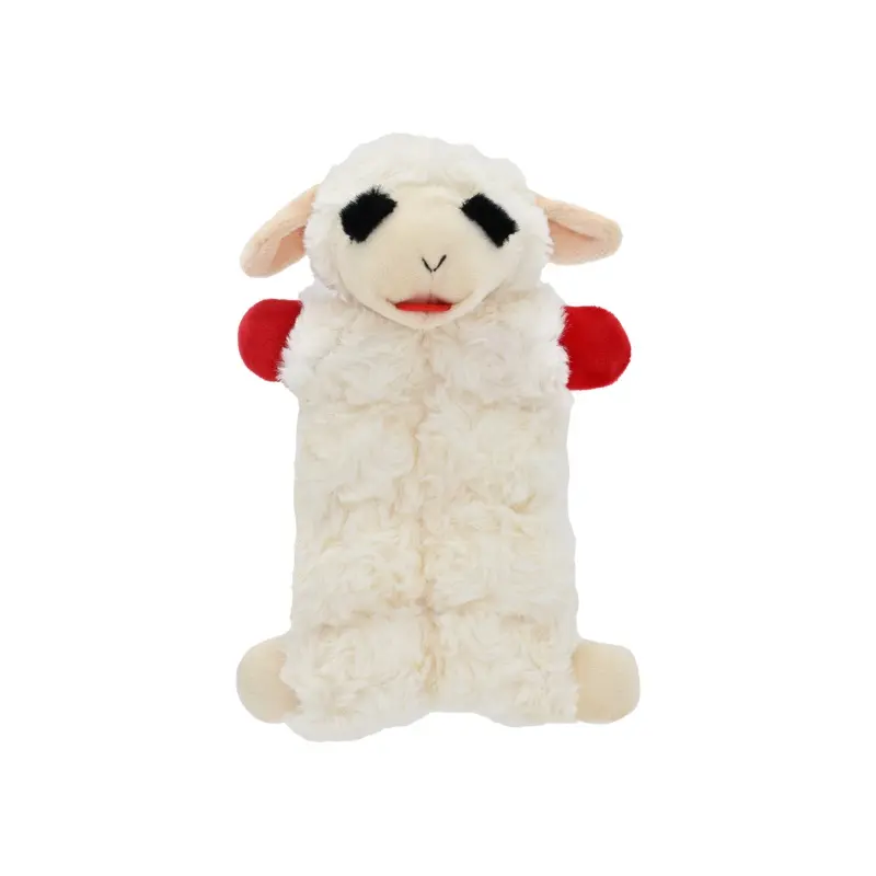 Multipet Plush Dog Toy Lamb Chop Squeaker Mat 9in