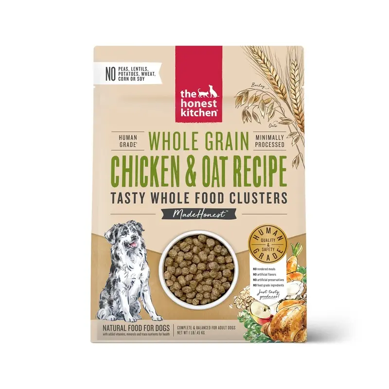 The Honest Kitchen Whole Food Clusters Whole Grain Chicken & Oat Dry Dog Food 1lb
