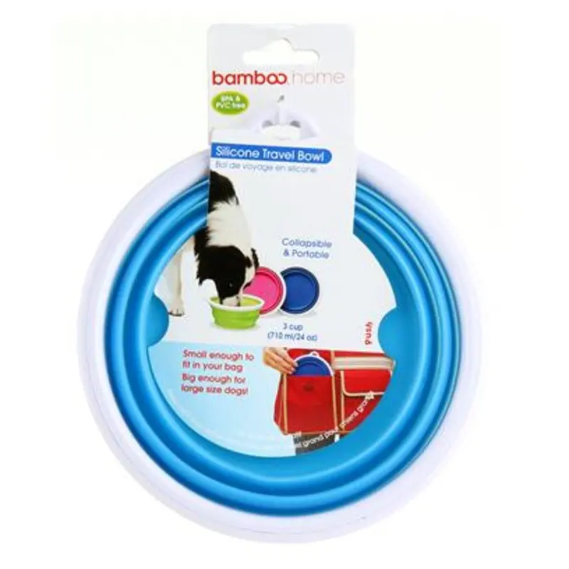 Bamboo 8Oz Silicone Travel Bowl