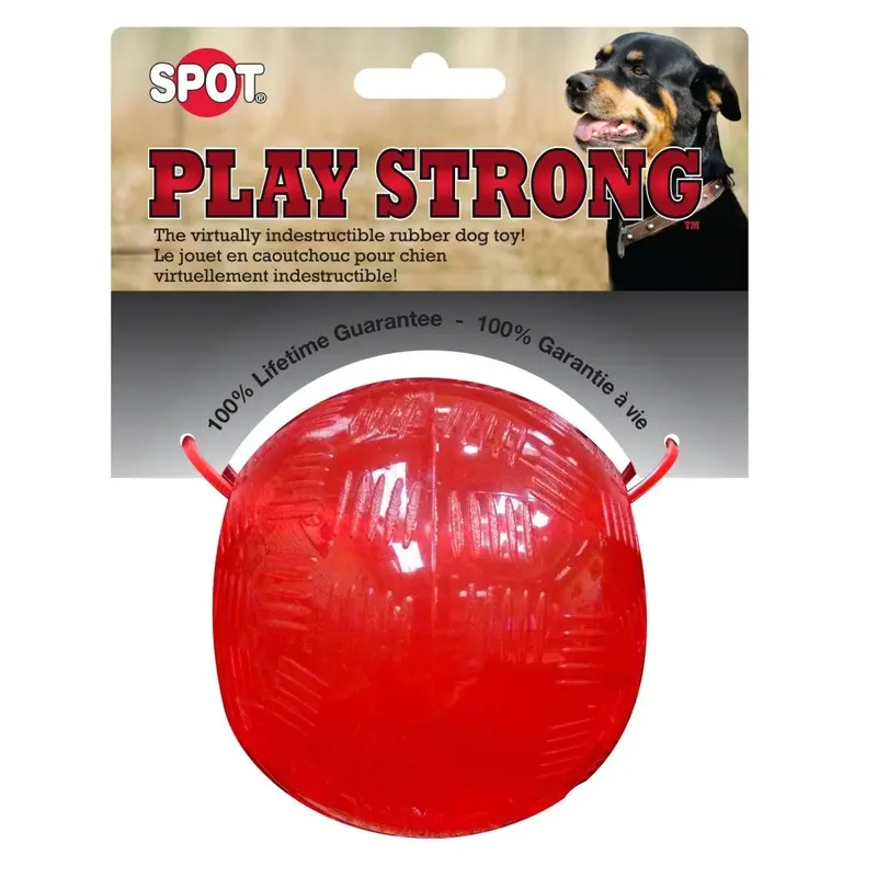 Spot Ethical Pet Dog Toy Play Strong Rubber Ball 3.75In