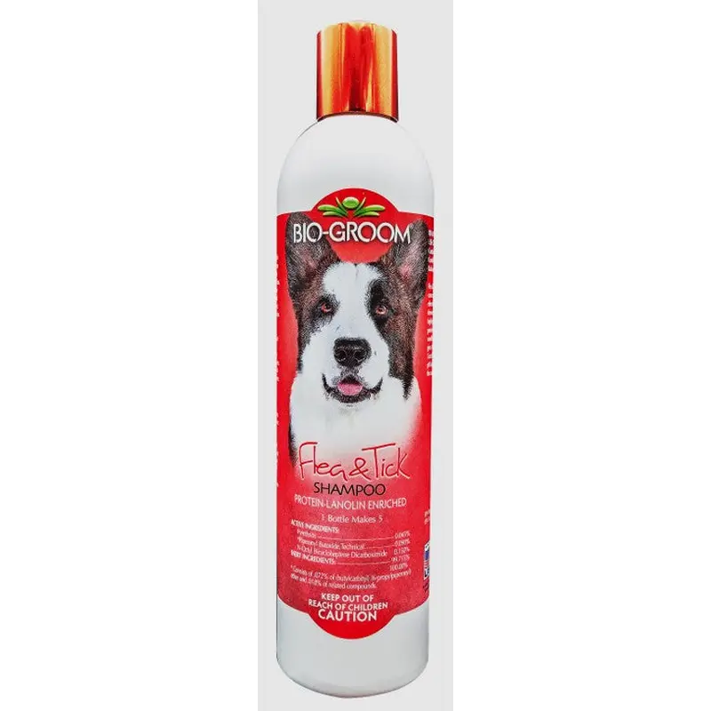 Bio Groom Flea & Tick Shampoo for Dogs 12 fl. oz