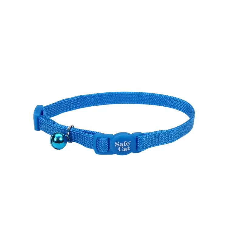 Coastal Cat Adjustable Breakaway Safety Collar Blue Lagoon 