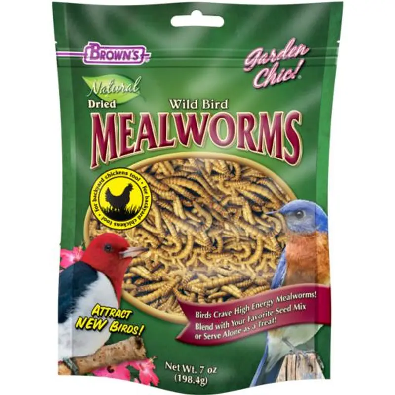 FM Brown's Garden Chic! Wild Bird Mealworms 7 oz 